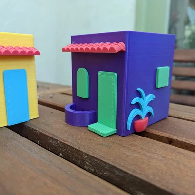 Chậu trồng dạng casita tùy biến cho xương rồng/sen đá