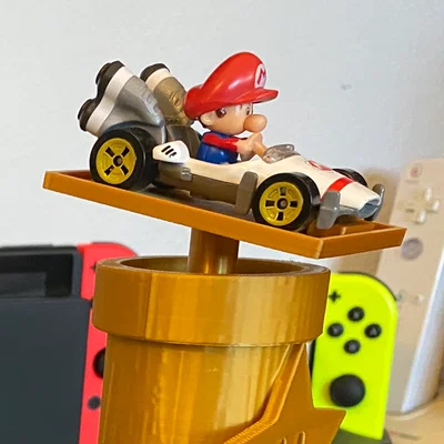 Tấm adapter cúp Mario Kart cho xe đồ chơi die-cast Hot Wheels