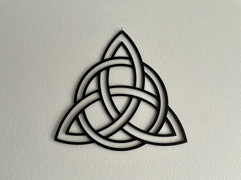 Mô hình trang trí tường Triquetra (Viking Trinity Knot) 3D in - Image 1