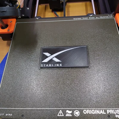 Mô hình logo Starlink in 3D trang trí bàn làm việc cực đẹp