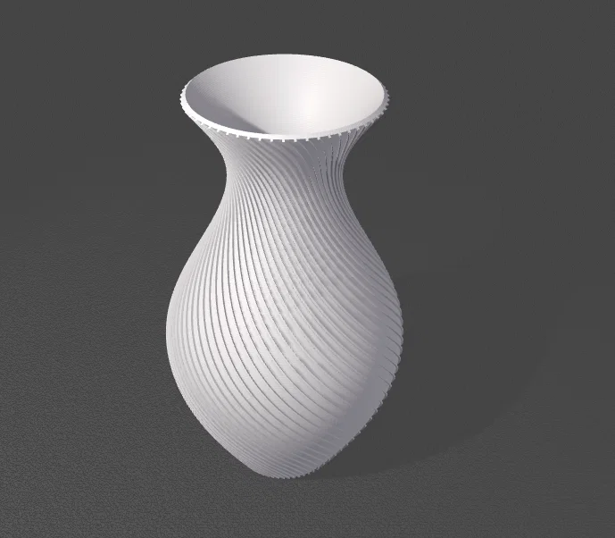 Mẫu lọ hoa mini xoắn ốc tinh tế (Tiny swirl vase) trang trí nhà cửa - Image 1