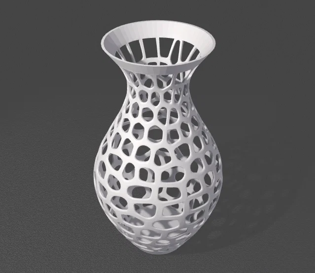 Lọ hoa họa tiết Voronoi - Mẫu in 3D trang trí nghệ thuật độc đáo - Image 1