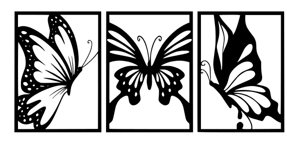 Bộ Tranh Treo Tường Hình Bướm 3D Nghệ Thuật (Butterfly Wall Decor) - Image 1