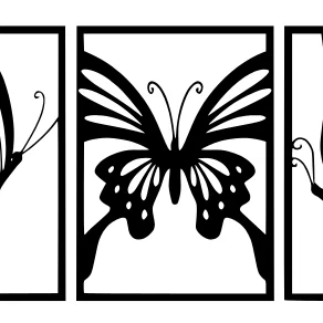 Bộ Tranh Treo Tường Hình Bướm 3D Nghệ Thuật (Butterfly Wall Decor)