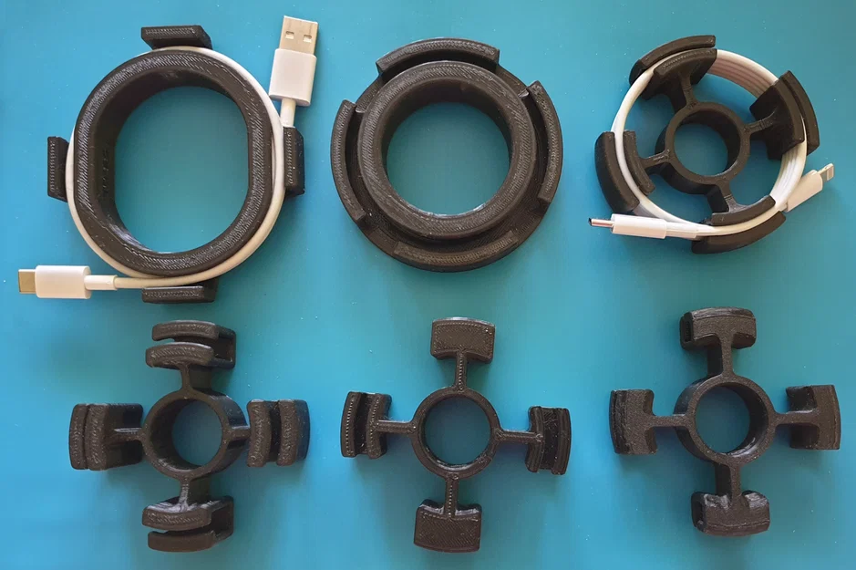 Bộ sưu tập khay cuộn dây cáp 3D tiện lợi cho bàn làm việc - Image 2