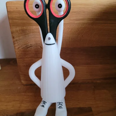 Giá đỡ kéo 3D hình nhân vật vui nhộn (Scherenhalter) cho bàn làm việc