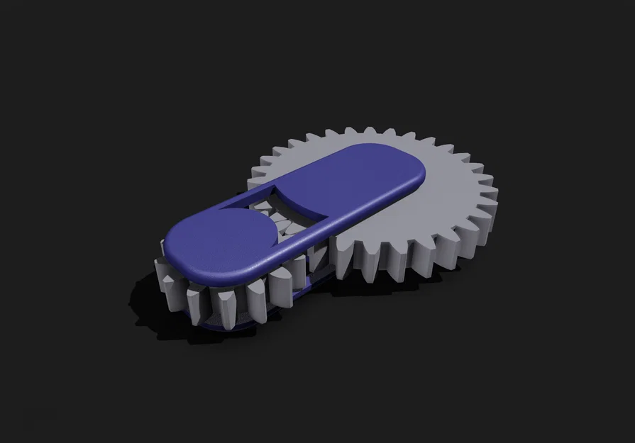 Đồ chơi Fidget bánh răng cơ khí 3D in tại nhà đơn giản - Image 1