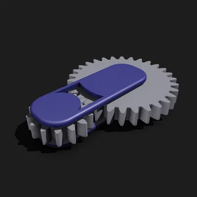 Đồ chơi Fidget bánh răng cơ khí 3D in tại nhà đơn giản