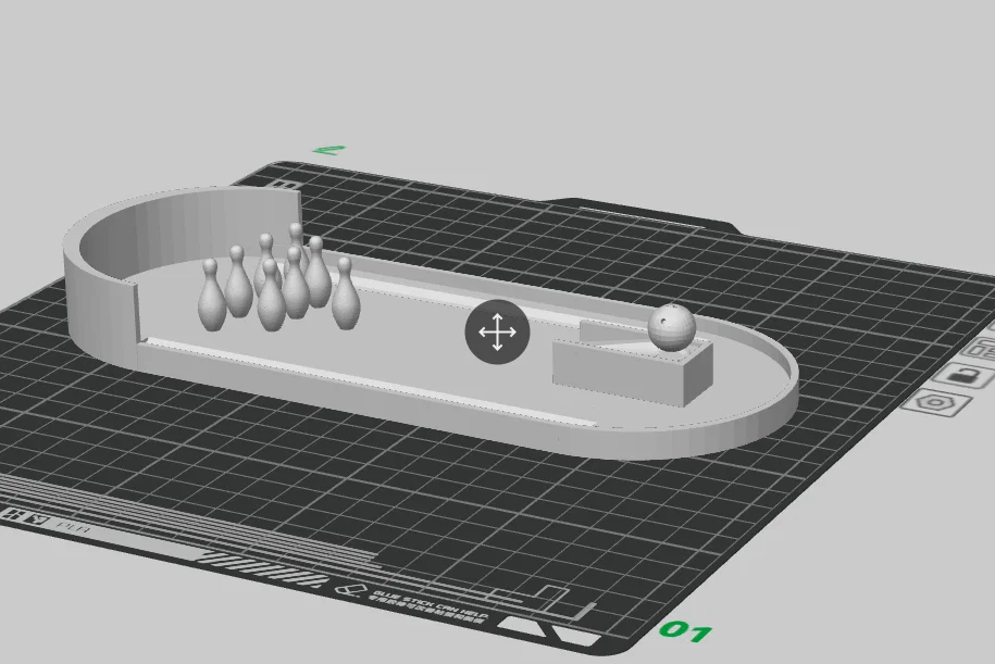 Bộ trò chơi Bowling để bàn in 3D cực vui nhộn - Image 1