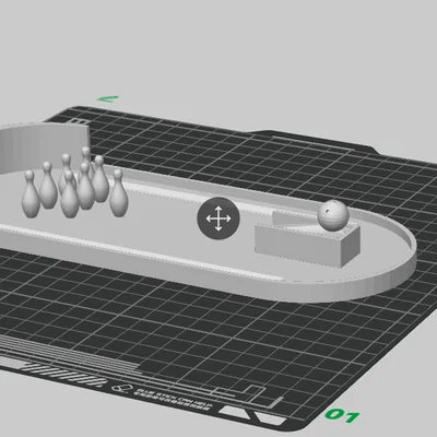 Bộ trò chơi Bowling để bàn in 3D cực vui nhộn