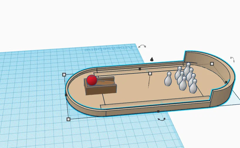 Bộ trò chơi Bowling để bàn in 3D cực vui nhộn - Image 2