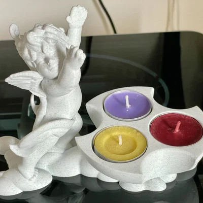 Khay nến thiên thần (Angel candle holder) trang trí bàn làm việc