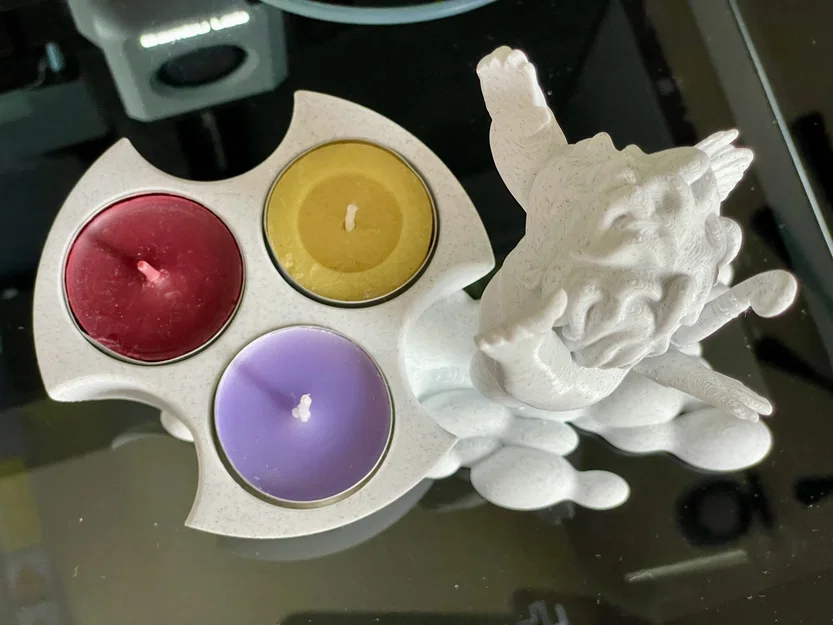 Khay nến thiên thần (Angel candle holder) trang trí bàn làm việc - Image 2