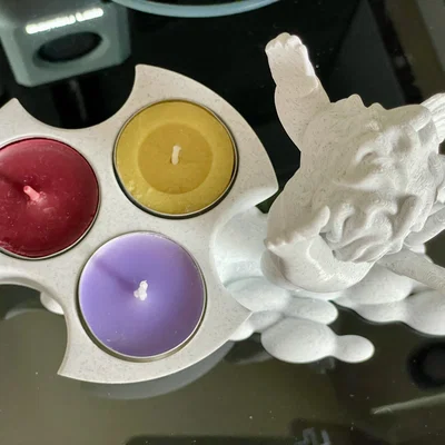 Khay nến thiên thần (Angel candle holder) trang trí bàn làm việc