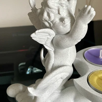 Khay nến thiên thần (Angel candle holder) trang trí bàn làm việc