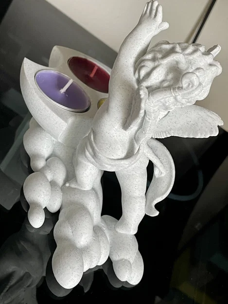 Khay nến thiên thần (Angel candle holder) trang trí bàn làm việc - Image 5