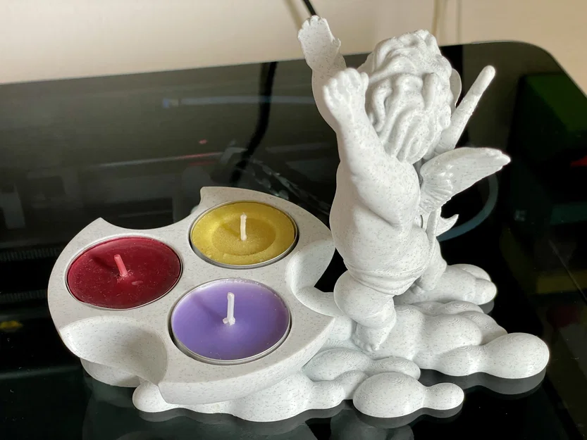 Khay nến thiên thần (Angel candle holder) trang trí bàn làm việc - Image 6