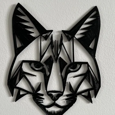 Tranh treo tường 3D hình đầu linh miêu (Lynx Wall Art) - Thiết kế độc đáo