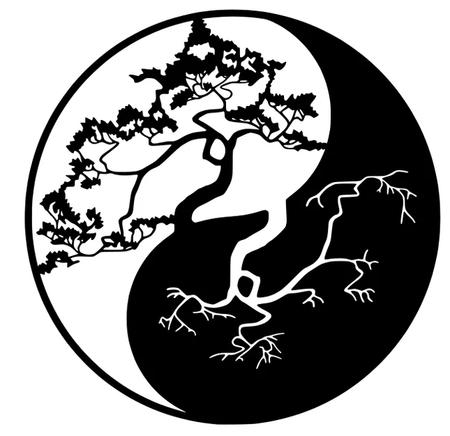 Tranh treo tường nghệ thuật Âm Dương Zen (Yin Yang Zen Wall Art) - Image 1