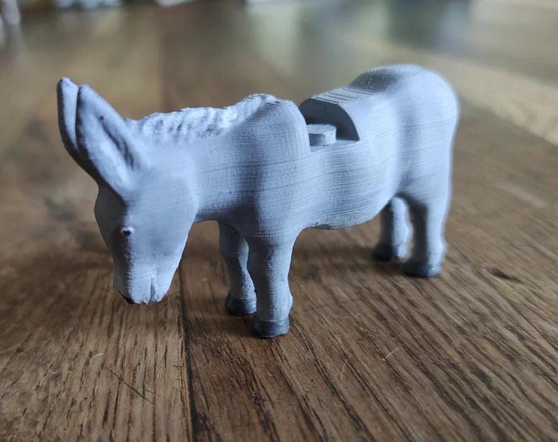 Mô hình chú lừa (donkey) in 3D tương thích với gạch lắp ráp - Image 1