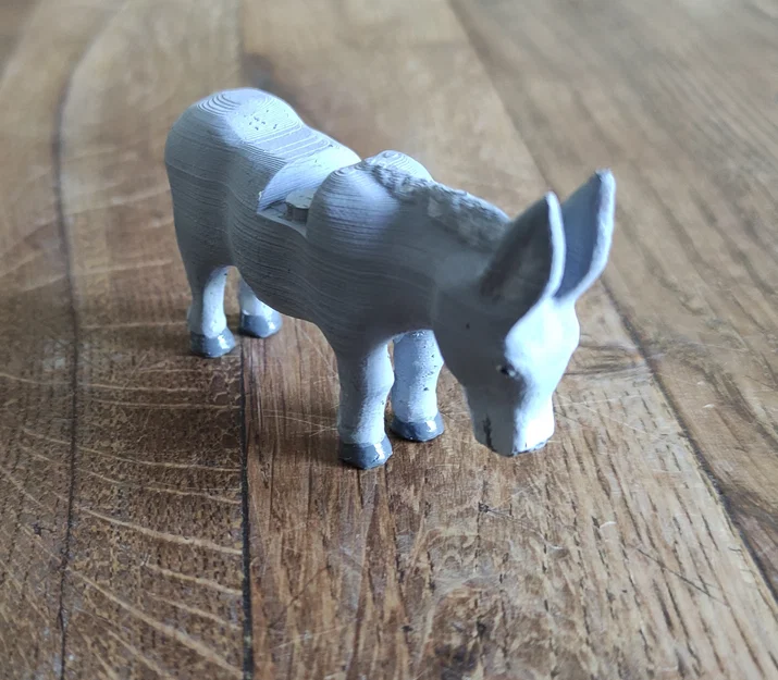 Mô hình chú lừa (donkey) in 3D tương thích với gạch lắp ráp - Image 2