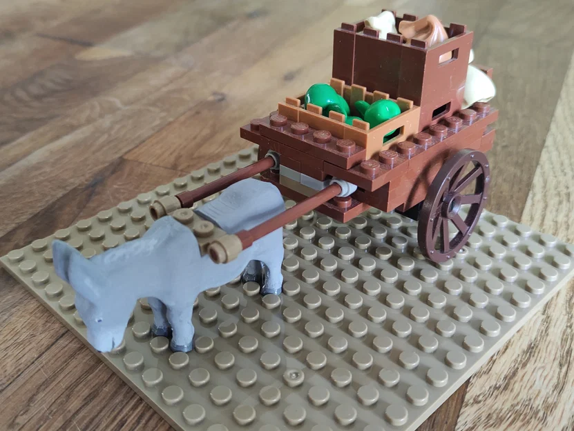 Mô hình chú lừa (donkey) in 3D tương thích với gạch lắp ráp - Image 3