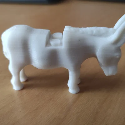 Mô hình chú lừa (donkey) in 3D tương thích với gạch lắp ráp