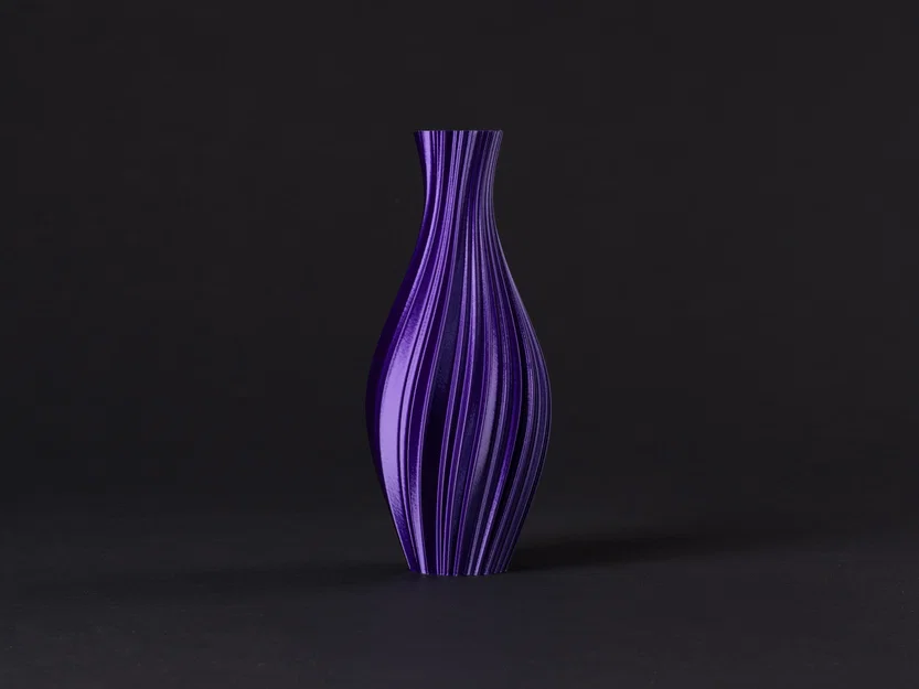 Bình hoa thanh lịch dáng xoắn ốc (vase mode) - Image 1