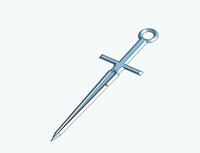 Bông tai hình thanh kiếm (Sword Earring) in 3D cực chất - Image 2