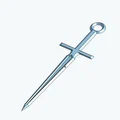 Bông tai hình thanh kiếm (Sword Earring) in 3D cực chất - Thumbnail 2