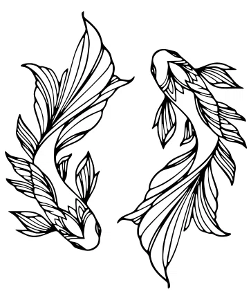 Mô hình trang trí cá chép (Vivid Fish) - File in 3D nghệ thuật - Image 1