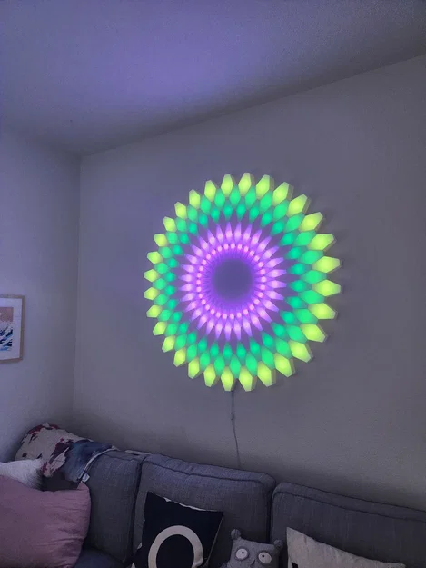 Lotus: 3D LED Wall Art – Tranh LED 3D Treo Tường - Image 3