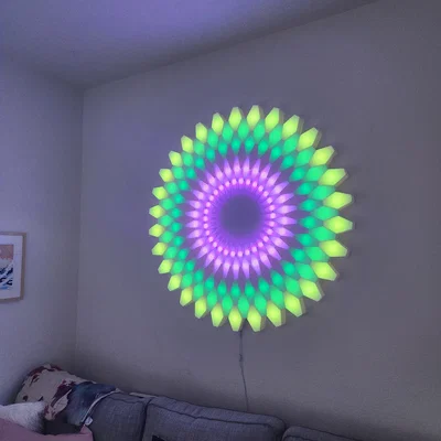 Lotus: 3D LED Wall Art – Tranh LED 3D Treo Tường