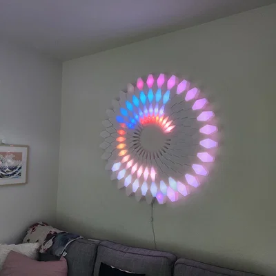 Lotus: 3D LED Wall Art – Tranh LED 3D Treo Tường