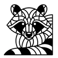 Tranh Treo Tường Gấu Mèo (Racoon Wall Art) - Thumbnail 1
