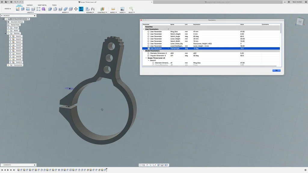 Throw Lever cho Scope Tùy Biến (Customizable Scope Throw Lever) - Image 2