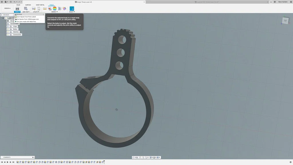 Throw Lever cho Scope Tùy Biến (Customizable Scope Throw Lever) - Image 5