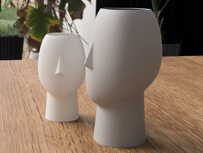 Face Vase – Bình hoa mặt người phong cách hiện đại - Image 3