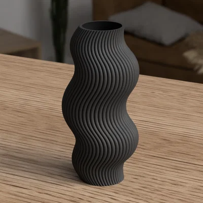 Bình hoa gợn sóng hiện đại (Modern Wavy Vase)