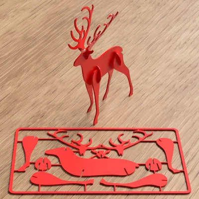 Christmas Deer kit card – Thẻ kit lắp ráp Tuần Lộc Giáng Sinh