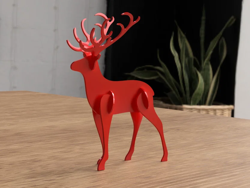 Christmas Deer kit card – Thẻ kit lắp ráp Tuần Lộc Giáng Sinh - Image 3