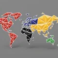 Mô hình bản đồ thế giới 3D treo tường nghệ thuật (World Wall Art) - Thumbnail 2