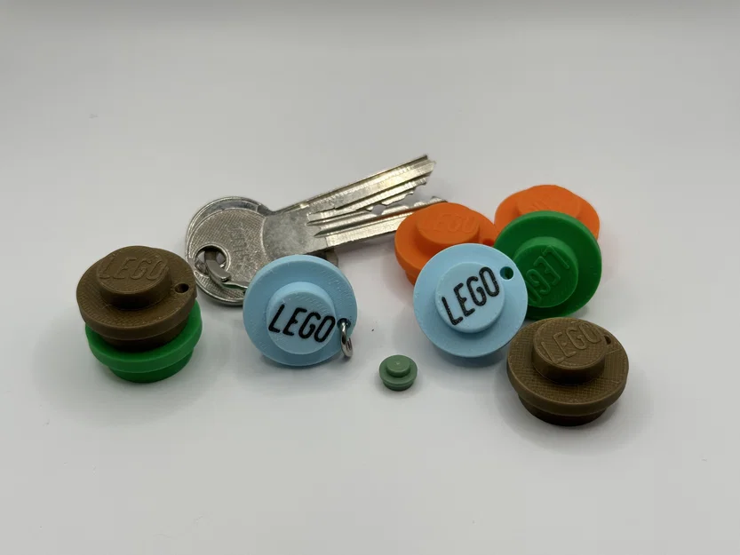 Móc khóa hình viên gạch LEGO xếp chồng độc đáo (3D Printing Model) - Image 2