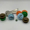 Móc khóa hình viên gạch LEGO xếp chồng độc đáo (3D Printing Model) - Thumbnail 2