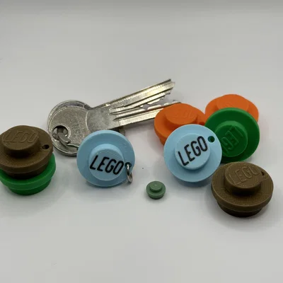 Móc khóa hình viên gạch LEGO xếp chồng độc đáo (3D Printing Model)