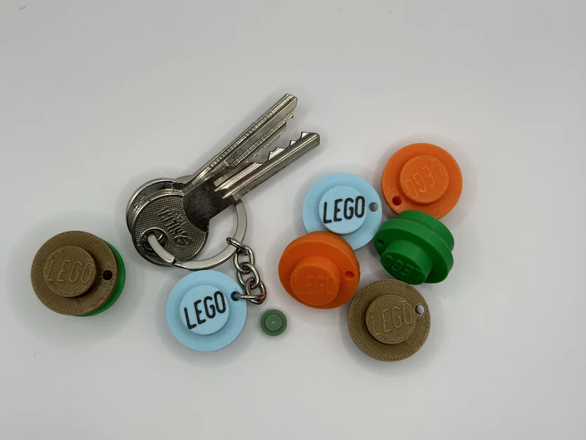 Móc khóa hình viên gạch LEGO xếp chồng độc đáo (3D Printing Model) - Image 5