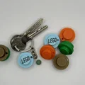 Móc khóa hình viên gạch LEGO xếp chồng độc đáo (3D Printing Model) - Thumbnail 5