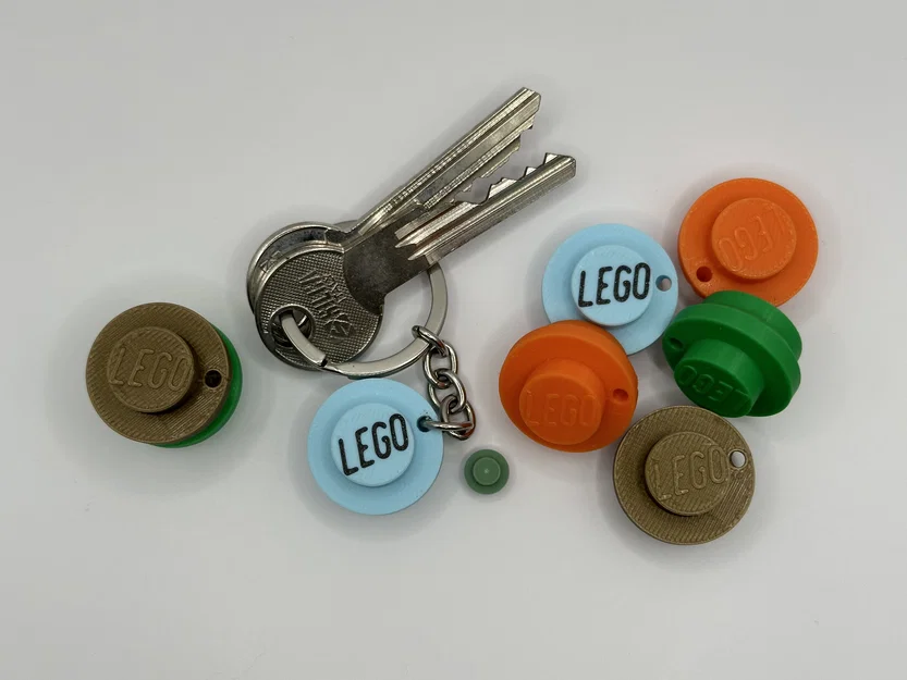 Móc khóa hình viên gạch LEGO xếp chồng độc đáo (3D Printing Model) - Image 8