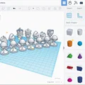 Bộ quân cờ vua thiết kế tối giản dành cho máy in 3D - Thumbnail 1