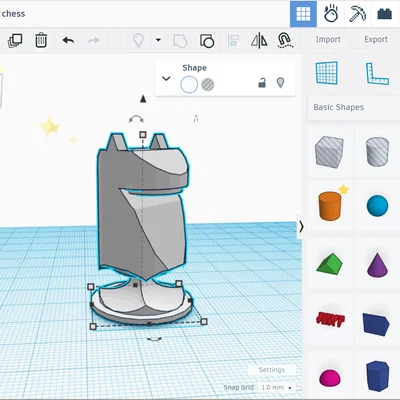 Bộ quân cờ vua thiết kế tối giản dành cho máy in 3D